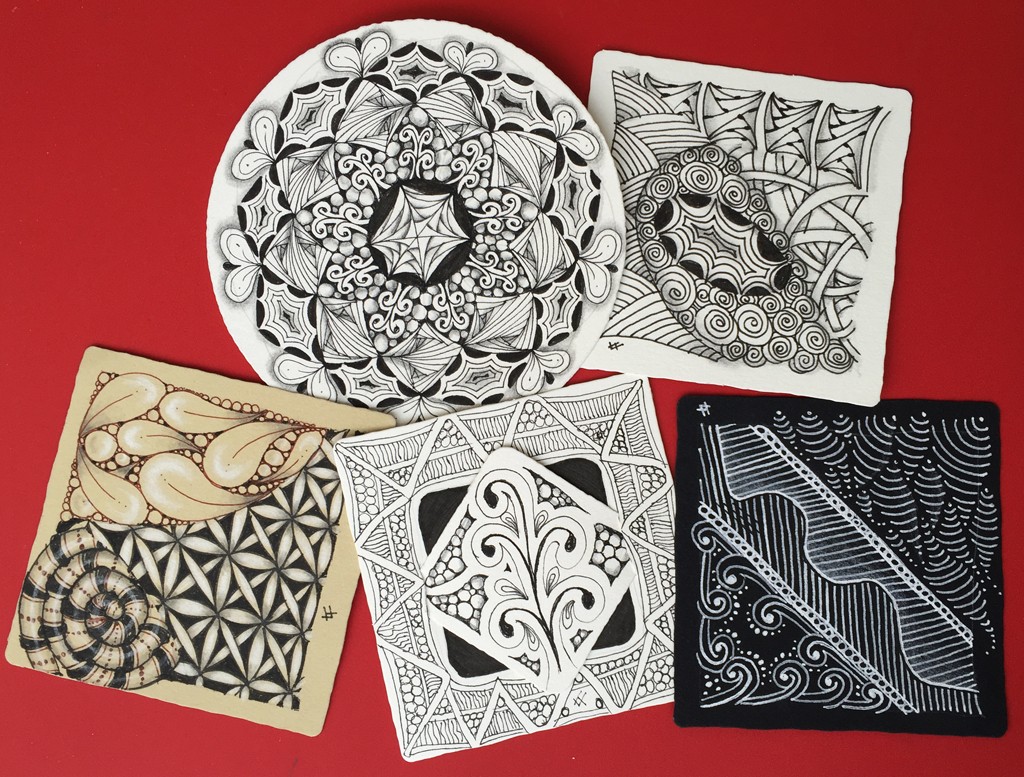 image of zentangle tiles